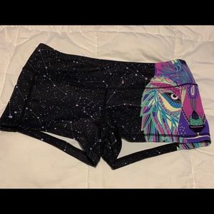 Feed Me Fight Me Half Wolf shorts